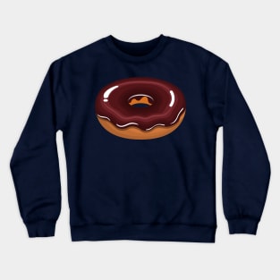 Yummy Glazed Chocolate Donut Crewneck Sweatshirt